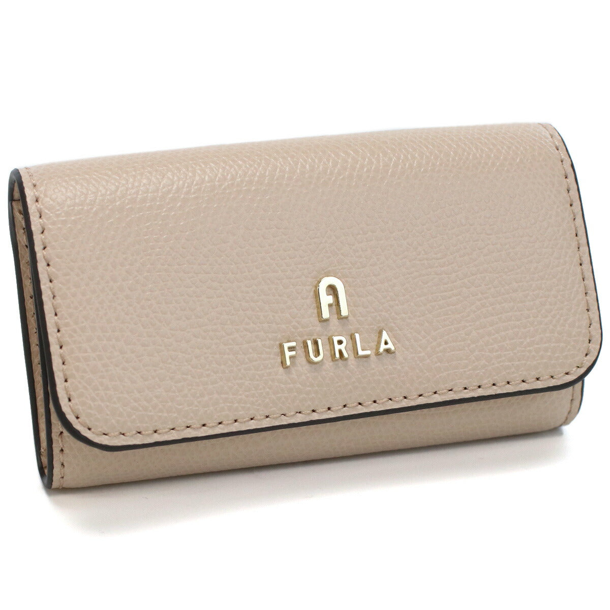 【未使用】FURLA ベージュ キーケース 新品☆ FURLA ライトベージュ レザー キーケース