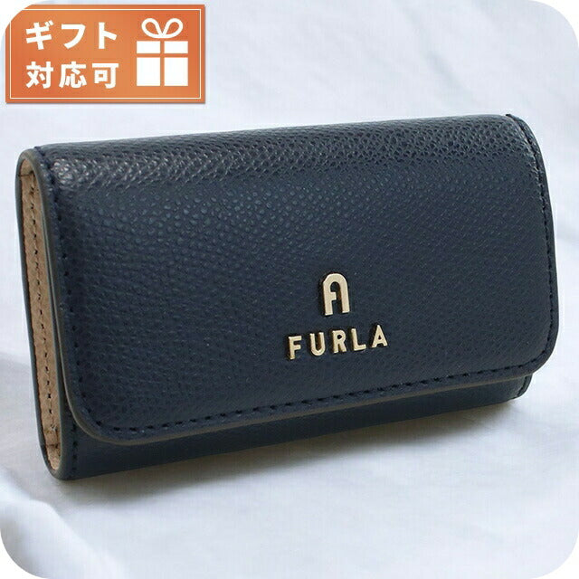 フルラ 4連キーケース レディース ブランド FURLA FURLA CAMELIA レザー WR00436 MEDITERRANEO+BALLERI ネイビー系 小物 FURWR00436061