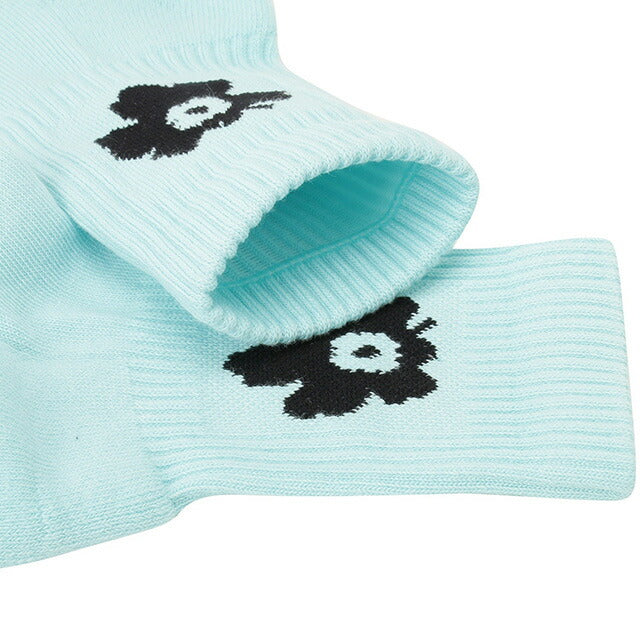 マリメッコ marimekko 091733 155 37-39 ウニッコ ワンポイント ショート ソックス 靴下 日本サイズ23.5-25cm ライトブルー レディース 記念品 ギフト FXMM00496L