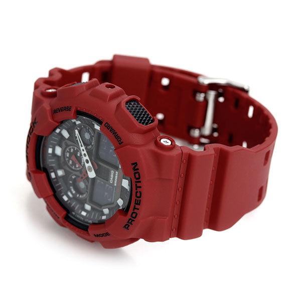 G-SHOCK 未使用タグ付きG-SHOCK レッド GA-100B-4ADR GA-700-4AJF | CASIO