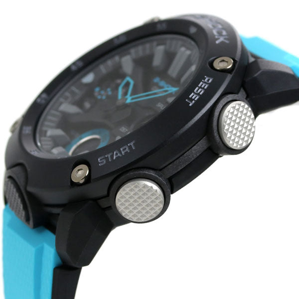 G-SHOCK  GA-2000-1A2JF 腕時計　カーボン　水色　アナデジ GA-2000-1A2JF | CASIO