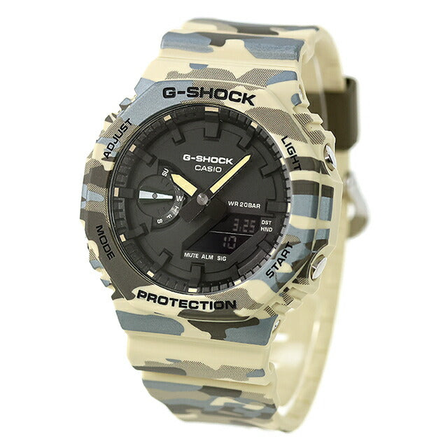 【新品】カシオ CASIO G-SHOCK 腕時計 メンズ GA-2100CM-5ADR ANALOG-DIGITAL 2100 Series クォーツ 電池式 ブラックxベージュカモフラージュ アナデジ表示 GA-2100CM-5ADR ｜ カシオ Gショック 2100(G-SHOCK) - 腕時計のななぷれ