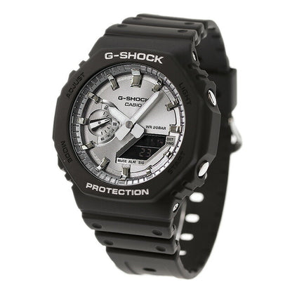 gショック ジーショック G-SHOCK GA-2100SB-1A アナログデジタル 2100シリーズ メンズ 腕時計 ブランド カシオ casio アナデジ シルバー ブラック 黒 GA-2100SB-1ADR