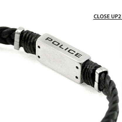ポリス ブレスレット メンズ ブランド POLICE RIDGECORD GB0079503 ブラック アクセサリー GB0079503