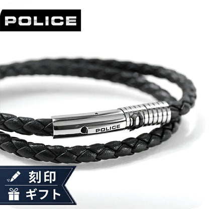 ポリス ブレスレット メンズ ブランド POLICE モディッシュ 2連  GB0080304 ブラック アクセサリー GB0080304