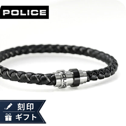 ポリス ブレスレット メンズ ブランド POLICE GRIPCORE GB0082301 ブラック シルバー ブラック アクセサリー GB0082301