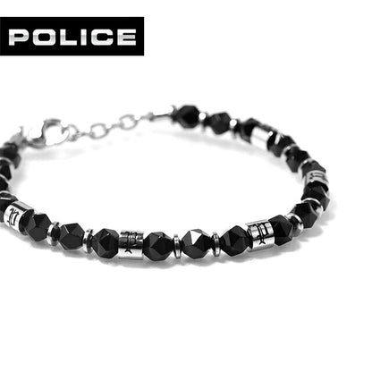 ポリス ブレスレット メンズ ブランド POLICE ストラータ GB0083501 ブラック シルバー アクセサリー GB0083501