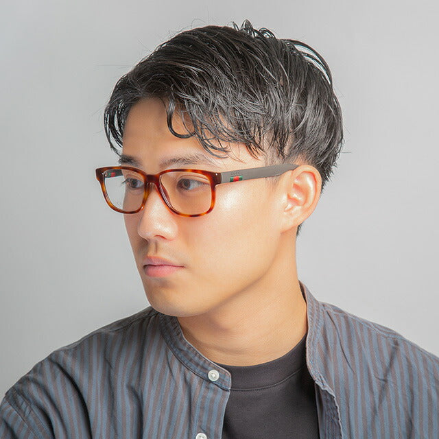 グッチ 眼鏡 メンズ ブランド GUCCI GG0011O ブラウン GG0011O-006-INT-OPT-MEN