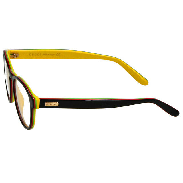 グッチ 眼鏡 メンズ レディース ブランド GUCCI GG0273O ブラック/イエロー GG0273O-005-INT-OPT-UNI
