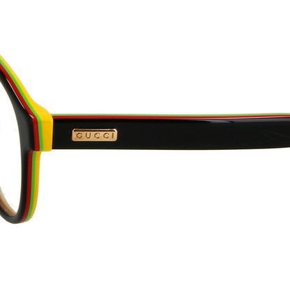 グッチ 眼鏡 メンズ レディース ブランド GUCCI GG0273O ブラック/イエロー GG0273O-005-INT-OPT-UNI