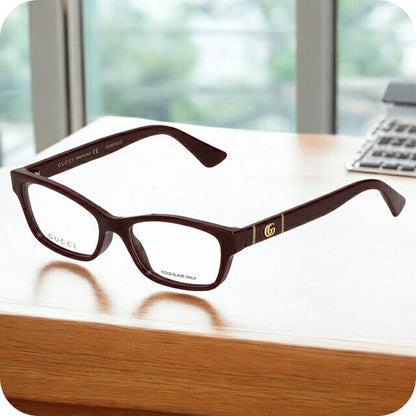 グッチ 眼鏡 レディース ブランド GUCCI GG0635O バーガンディーレッド GG0635O-003-INT-OPT-LDY