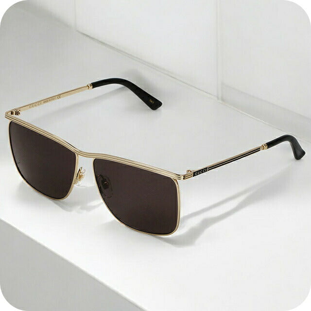 グッチ サングラス メンズ ブランド GUCCI GG0821S ゴールド/グレー GG0821S-001-INT-SUN-MEN