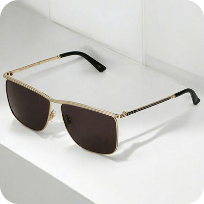 グッチ サングラス メンズ ブランド GUCCI GG0821S ゴールド/グレー GG0821S-001-INT-SUN-MEN