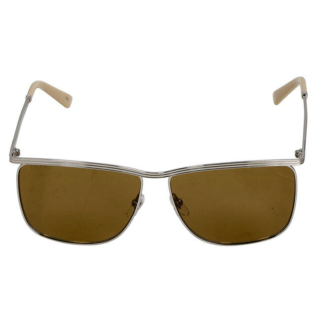 グッチ サングラス メンズ ブランド GUCCI GG0821S シルバー/ブラウン GG0821S-002-INT-SUN-MEN