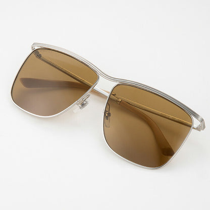 グッチ サングラス メンズ ブランド GUCCI GG0821S シルバー/ブラウン GG0821S-002-INT-SUN-MEN