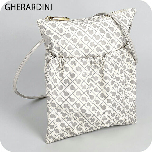 ゲラルディーニ ショルダーバッグ レディース ブランド GHERARDINI Italy GH0231 COCON ホワイト/グレー 斜めがけ 高級 おしゃれ プレゼント 女性 実用的 かわいい