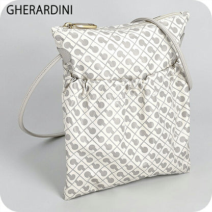 ゲラルディーニ ショルダーバッグ レディース ブランド GHERARDINI Italy GH0231 COCON ホワイト/グレー 斜めがけ 高級 おしゃれ プレゼント 女性 実用的 かわいい