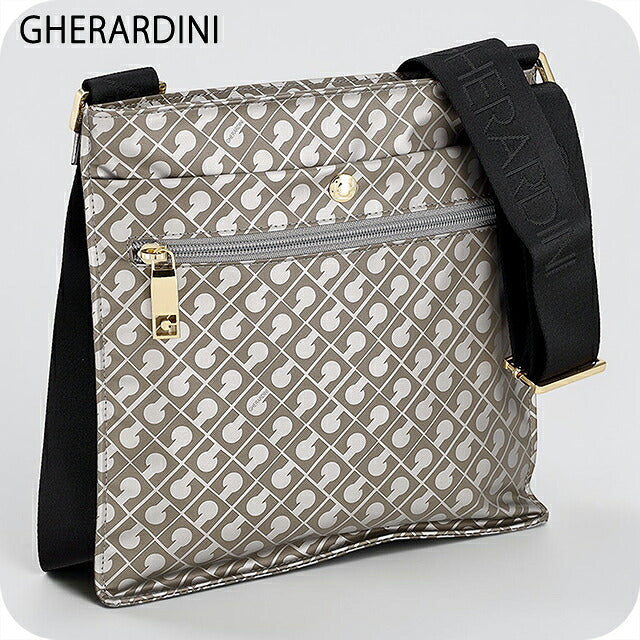 ゲラルディーニ ショルダーバッグ レディース ブランド GHERARDINI Italy GH0267 ARGSU グレー/ブラック 斜めがけ 高級 おしゃれ プレゼント 女性 実用的 かわいい