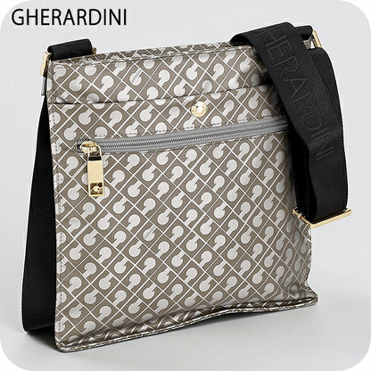 ゲラルディーニ ショルダーバッグ レディース ブランド GHERARDINI Italy GH0267 ARGSU グレー/ブラック 斜めがけ 高級 おしゃれ プレゼント 女性 実用的 かわいい