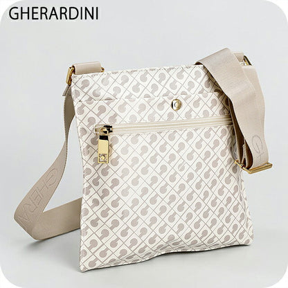 ゲラルディーニ ショルダーバッグ レディース ブランド GHERARDINI Italy GH0267 COCON ホワイト/ライトグレー 斜めがけ 高級 おしゃれ プレゼント 女性 実用的 かわいい
