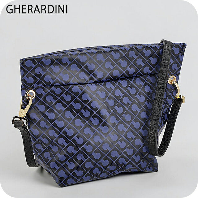 ゲラルディーニ ショルダーバッグ レディース ブランド GHERARDINI Italy GH0310 ODISS ネイビー/ブラック 斜めがけ 高級 おしゃれ プレゼント 女性 実用的 かわいい