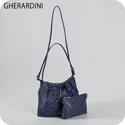 ゲラルディーニ ショルダーバッグ レディース ブランド GHERARDINI Italy GHB0210 ODISS ネイビー/ブラック 斜めがけ 高級 おしゃれ プレゼント 女性 実用的 かわいい