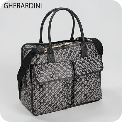 ゲラルディーニ ハンドバッグ レディース ブランド GHERARDINI Italy GHB0246 GRANI グレー/ブラック 軽量 小さめ 手提げ 高級 おしゃれ プレゼント 女性 実用的 かわいい