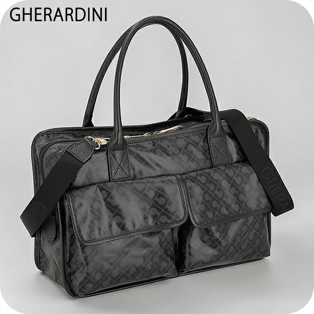 ゲラルディーニ ハンドバッグ レディース ブランド GHERARDINI Italy GHB0247 EXCAL ブラック 軽量 小さめ 手提げ 高級 おしゃれ プレゼント 女性 実用的 かわいい