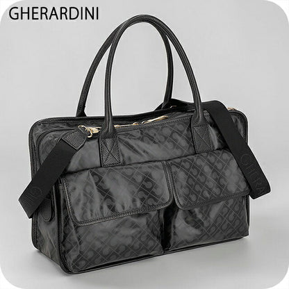 ゲラルディーニ ハンドバッグ レディース ブランド GHERARDINI Italy GHB0247 EXCAL ブラック 軽量 小さめ 手提げ 高級 おしゃれ プレゼント 女性 実用的 かわいい