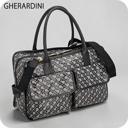 ゲラルディーニ ハンドバッグ レディース ブランド GHERARDINI Italy GHB0247 GRANI グレー/ブラック 軽量 小さめ 手提げ 高級 おしゃれ プレゼント 女性 実用的 かわいい