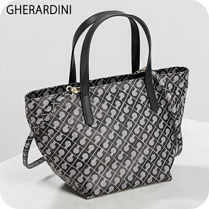 ゲラルディーニ トートバッグ レディース ブランド GHERARDINI Italy GHB0249 GRANI グレー/ブラック 軽量 手提げ 高級 おしゃれ プレゼント 女性 実用的 かわいい