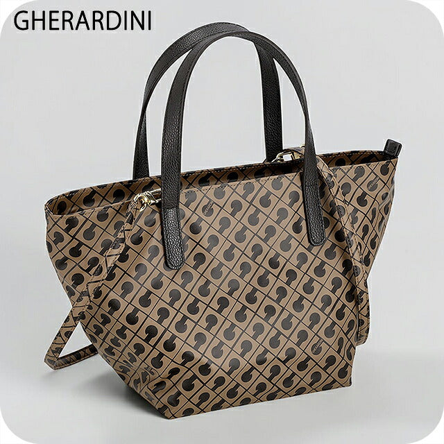 ゲラルディーニ トートバッグ レディース ブランド GHERARDINI Italy GHB0249 TOFFE ブラウン/ダークブラウン 軽量 手提げ 高級 おしゃれ プレゼント 女性 実用的 かわいい