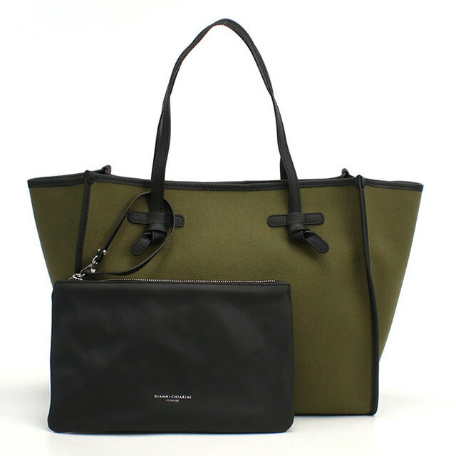 ジャンニ キアリーニ トートバッグ レディース ブランド GIANNI CHIARINI イタリア 6850 MILITARE-CORDA カーキ バッグ GIA6850021