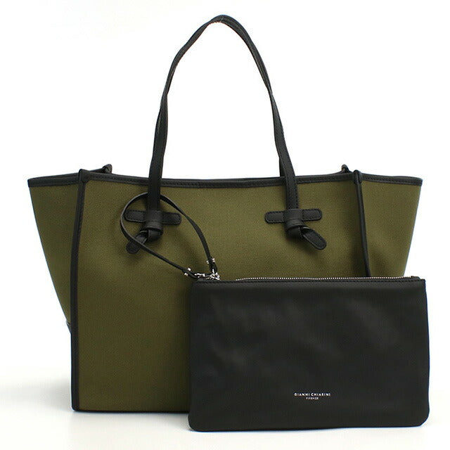 ジャンニ キアリーニ トートバッグ レディース ブランド GIANNI CHIARINI イタリア 6850 MILITARE-CORDA カーキ バッグ GIA6850021