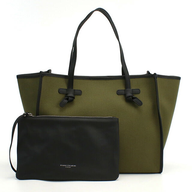 【国内即発】24AW！GIANNI CHIARINI トートバッグ 6850 N/C GIANNI CHIARINI トートバッグ BS 6850 CNV-SE ポーチ付き 鞄