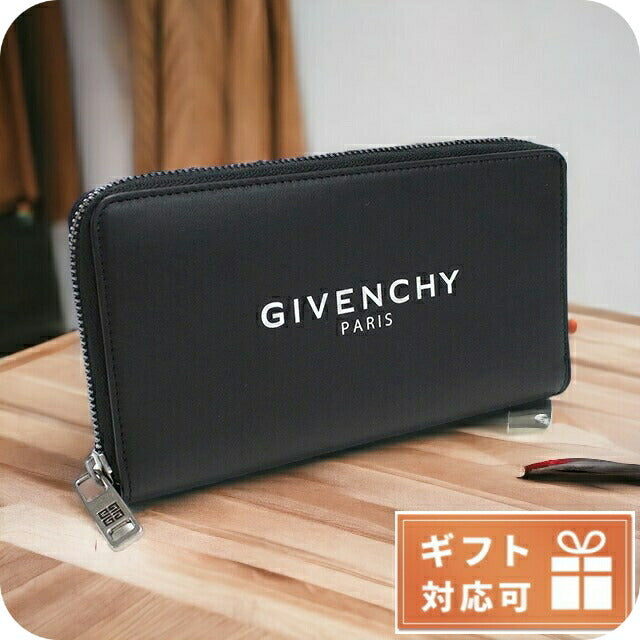 ジバンシー 長財布ラウンドファスナー メンズ カーフスキン イタリア BK600G ブラック 財布 GIVBK600G011