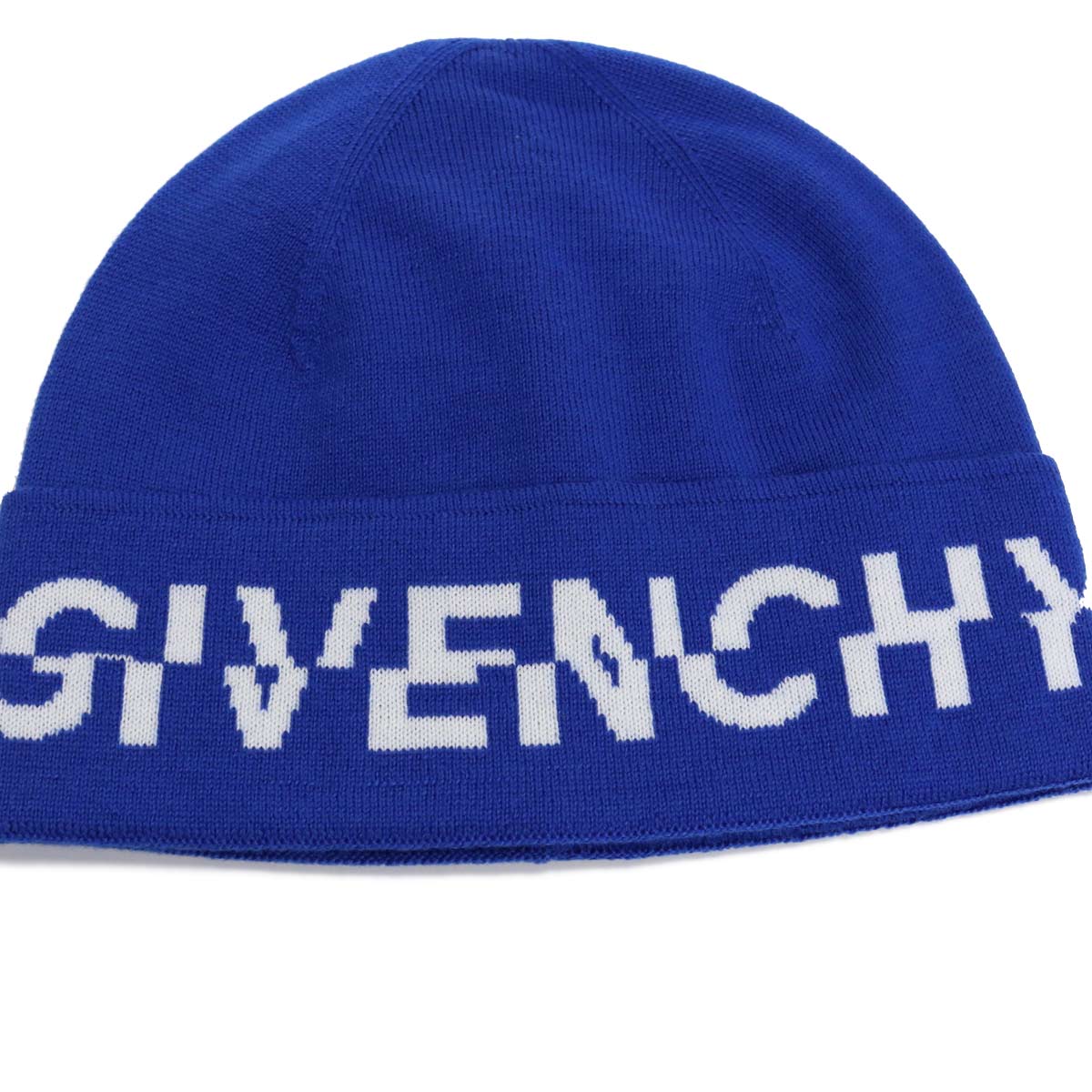 ジバンシー ニットキャップ メンズ ウール100% イタリア BPZ016 ブルー系 小物 GIVBPZ016011