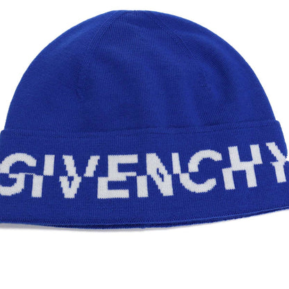 ジバンシー ニットキャップ メンズ ウール100% イタリア BPZ016 ブルー系 小物 GIVBPZ016011