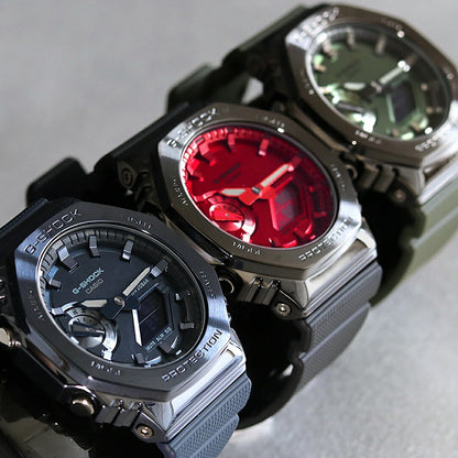 gショック ジーショック G-SHOCK GM-2100 8角形 クオーツ メンズ 腕時計 ブランド GM-2100B-4ADR レッド ブラック カシオ GM-2100B-4ADR