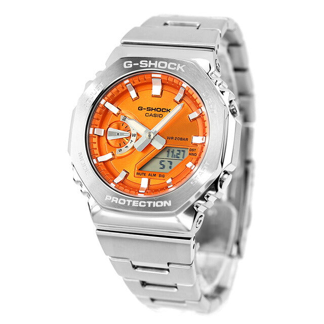 gショック ジーショック G-SHOCK クォーツ 電池式 GM-2110D-4A アナログデジタル 2100シリーズ メンズ 腕時計 ブランド カシオ casio アナデジ オレンジ GM-2110D-4ADR