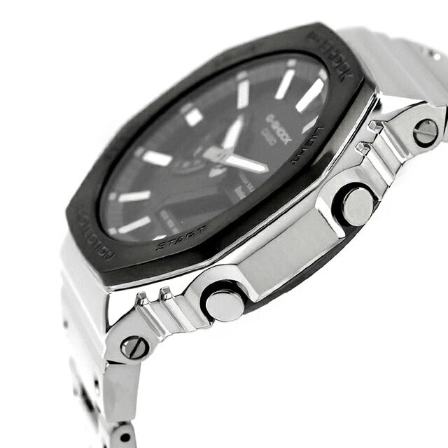 【新品】カシオ CASIO G-SHOCK 腕時計 メンズ GM-B2100BT-1ADR フルメタル 2100シリーズ FULL L 2100 Series ソーラー ブラックxシルバー アナデジ表示 GM-B2100BT-1ADR ｜ カシオ Gショック 2100(G-SHOCK) - 腕時計のななぷれ