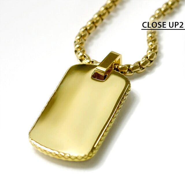 ポリス ネックレス メンズ ブランド POLICE STAMP プレート GN0038602 ゴールド アクセサリー GN0038602
