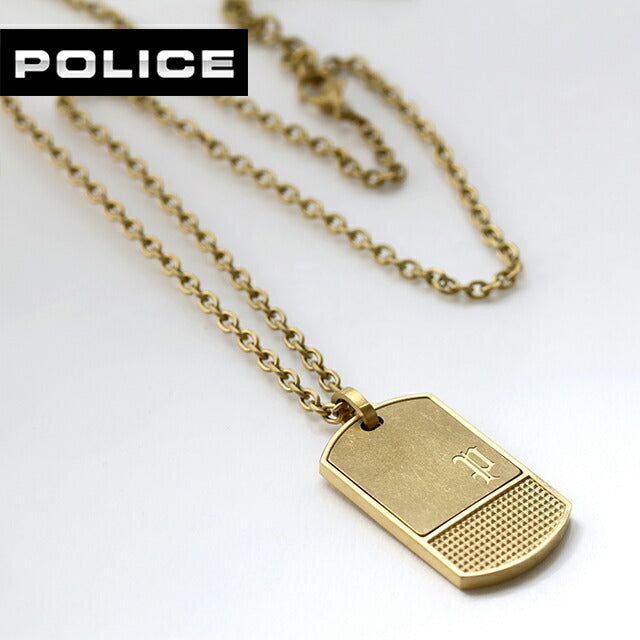 ポリス ネックレス メンズ ブランド POLICE IDENTITY プレート GN0041002 ゴールド アクセサリー GN0041002