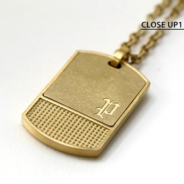 ポリス ネックレス メンズ ブランド POLICE IDENTITY プレート GN0041002 ゴールド アクセサリー GN0041002
