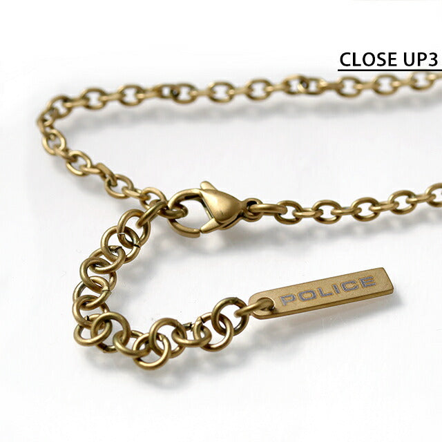 ポリス ネックレス メンズ ブランド POLICE IDENTITY プレート GN0041002 ゴールド アクセサリー GN0041002