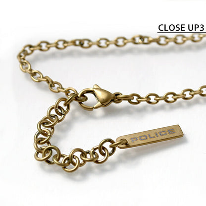ポリス ネックレス メンズ ブランド POLICE IDENTITY プレート GN0041002 ゴールド アクセサリー GN0041002