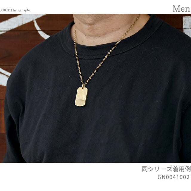 ポリス ネックレス メンズ ブランド POLICE IDENTITY プレート GN0041002 ゴールド アクセサリー GN0041002