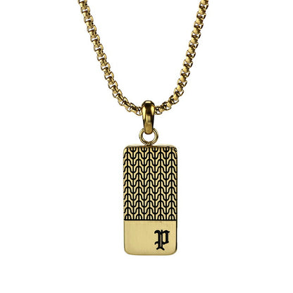 ポリス ネックレス メンズ ブランド POLICE CHAINMALE ペンダント  プレート GN0078102 ゴールド アクセサリー GN0078102