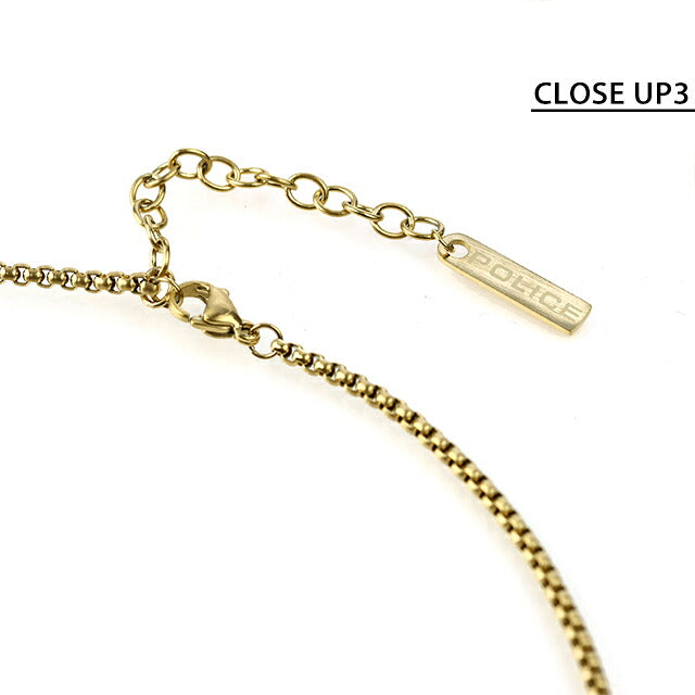 ポリス ネックレス メンズ ブランド POLICE CHAINMALE ペンダント  プレート GN0078102 ゴールド アクセサリー GN0078102