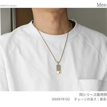 ポリス ネックレス メンズ ブランド POLICE CHAINMALE ペンダント  プレート GN0078102 ゴールド アクセサリー GN0078102